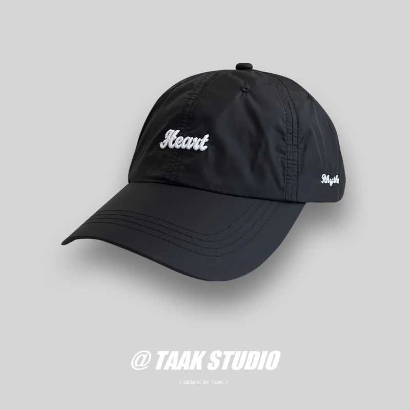 Outdoor lightweight quick drying hat baseball cap womens summer Korean Hipster sun protection small leather hat W241225