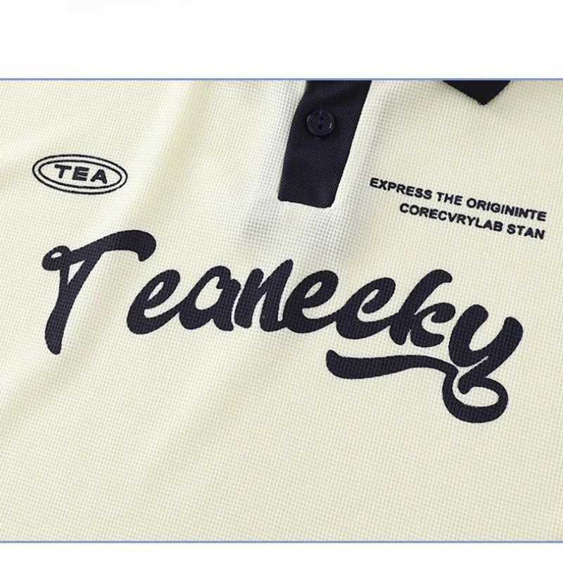 Clothing Sets Summer Teenage Clothes Set Children Lapel Tshirts and Shorts 2pcs Suit Teenage Letter Short Sleeve Top Bottom Outfit TracksuitsY241225EA