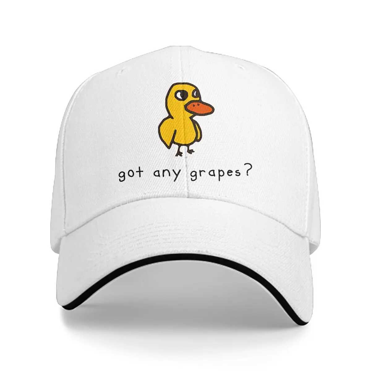 Summer Cap Sun Visor Got Any Grapes Essential Hip Hop Cap Meme Cowboy Hat Peaked Hats W241225