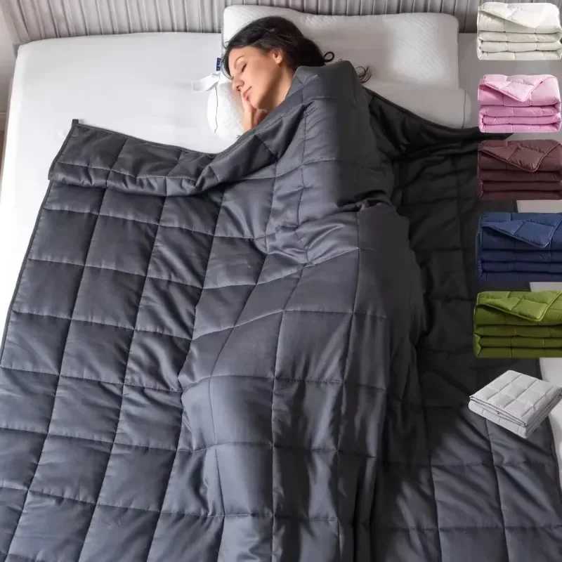 15lbs 20lbs 25lbs cotton Anxiety autism adult heavy weighted gravity blanket for adults therapy C251225