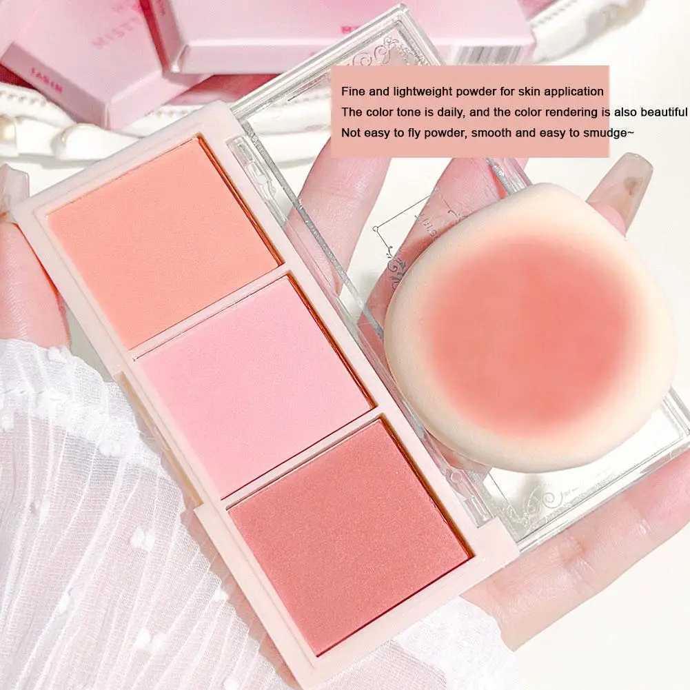 B Palette Natural Color Lasting Peach Cheek TintFace Contouring B Powder Non-Flying Powder Long-Lasting Cosmetic MakeupXJ241225