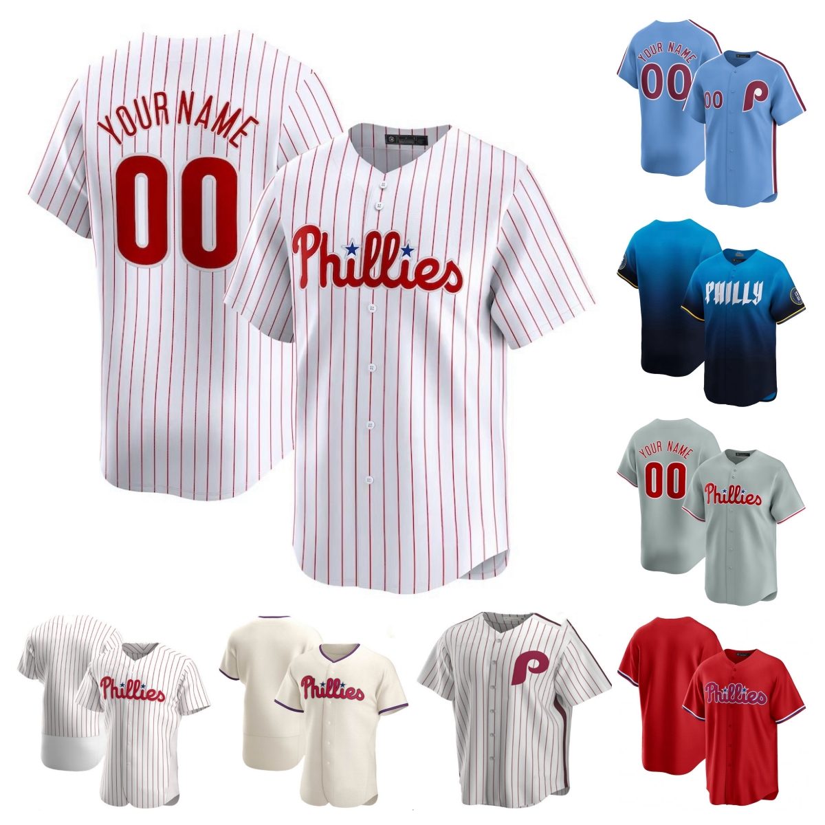 Max Kepler Phillies Baseball Jersey Nick Castellanos Kyle Schwarber Trea Turner Brandon Marsh Alec Bohm Bryces Harper J.T. Realmutos Men Women Youth