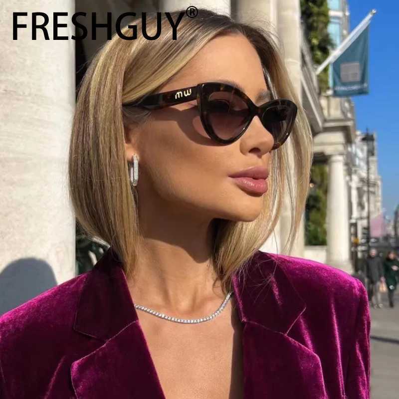 FRESHGUY 2024 New Fashion Sunes Cat Eye Mens Luxury Brand Designer High Quality Xin Sun Girls Glasses X241225