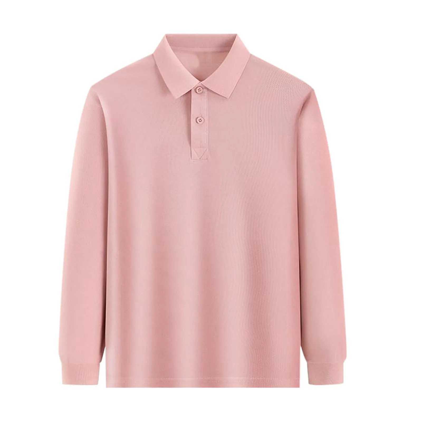 White Long Sleeve POLO Shirt For Boys Girls Lapel Design Suitable For Middle Big Kids School Uniform Clothes 2-7 Yrs 2024XJ241225