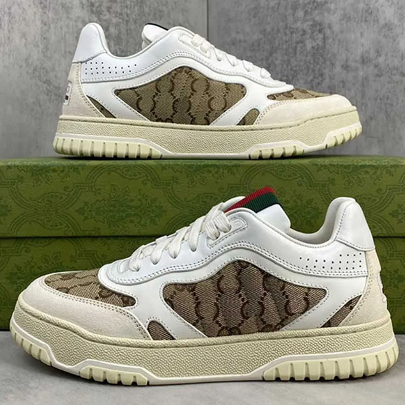 Classic Women's Sneakers Designer Luxury Calfskin Printed Decoration Thick Bottom Heightened Basketball Shoes Women's Campus Shoes Couple Style
