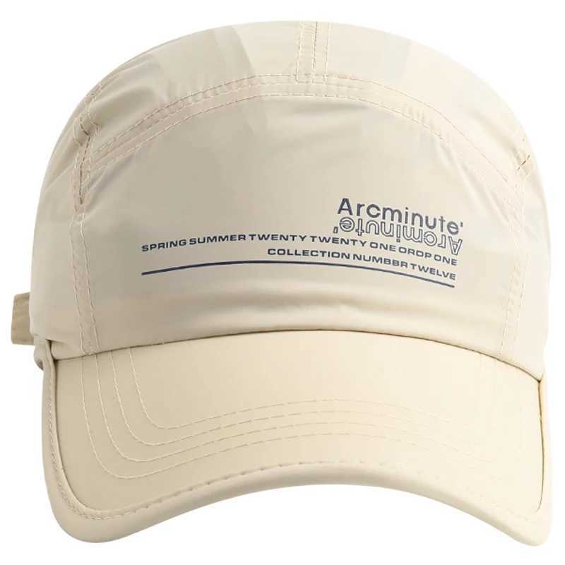 Mens Summer Thin Quick Drying Breathable Soft Top Sports Baseball Hat Womens Sunscreen Leather Hat W241225