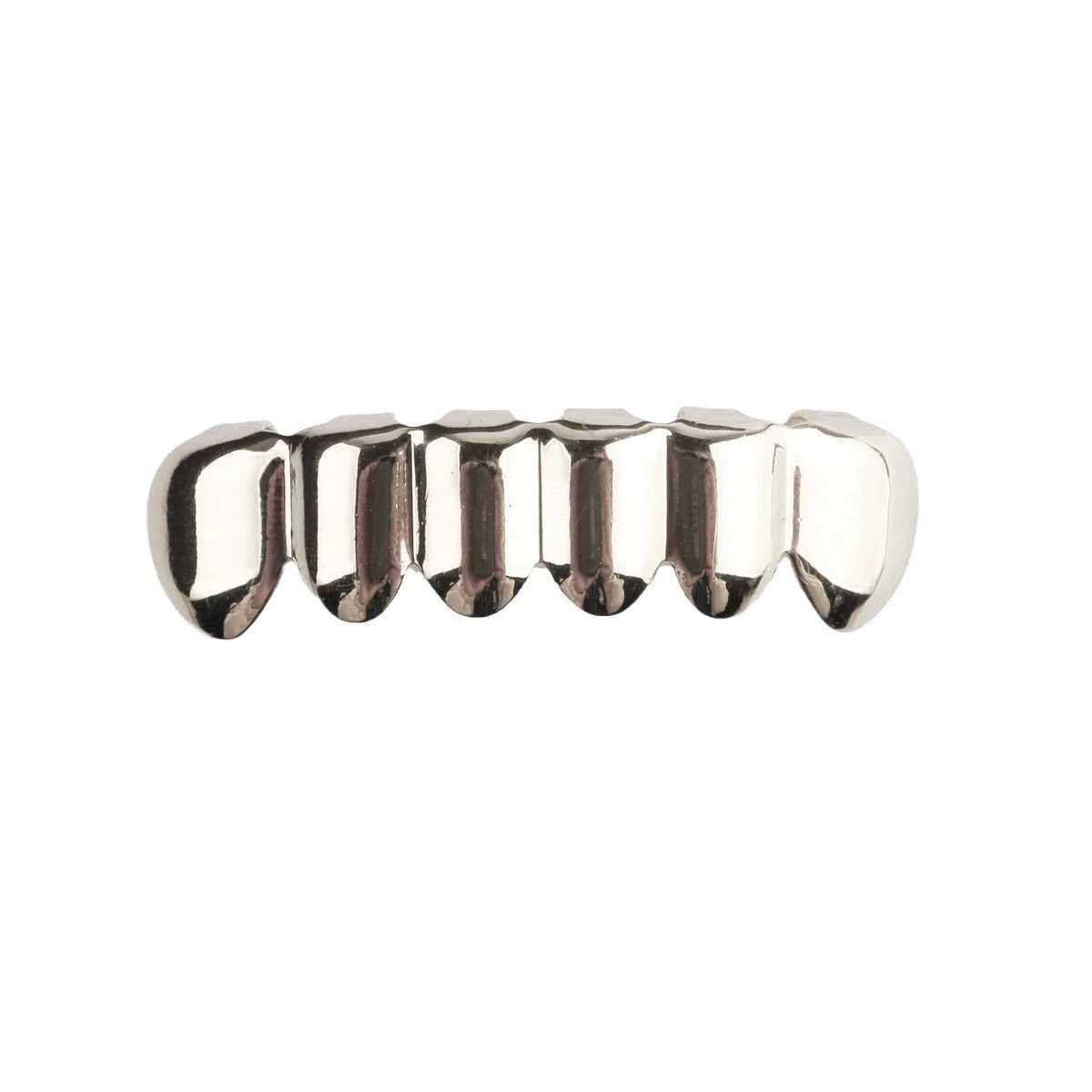 HIPHOP Smooth 6 Tooth Hip-Hop Semi Precious Gemstone Teeth set Teeth Grillz a gift from player number 7XJ241225