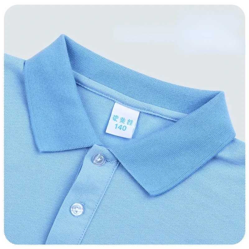 Big Children Kids Polo Shirts Cotton Solid Color Adolescent Boys Girls Tops Tees Shirts Teenage Boys Clothes Turndown CollarXJ241225