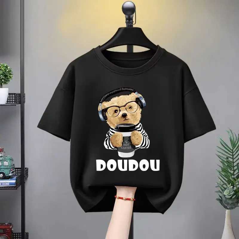 Clothing Sets Summer Baby Girls Clothes Set Children Boy Cartoon Bear Printed T-shirts and Shorts Suit Kid Casual Top Bottom Outfit TracksuitsY241225H