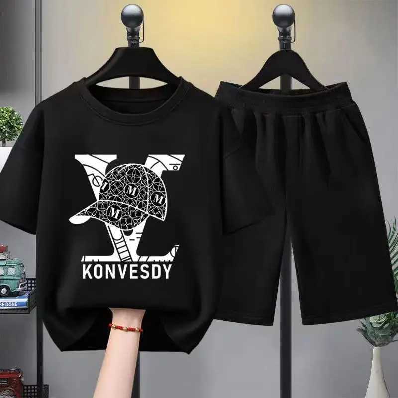 Clothing Sets Summer Baby Girls Clothes Set Kid Letter Printed T-Shirts And Shorts Suit Children Hip Hop Top Bottom 2pcs Outfits TracksuitsY2412250WI7