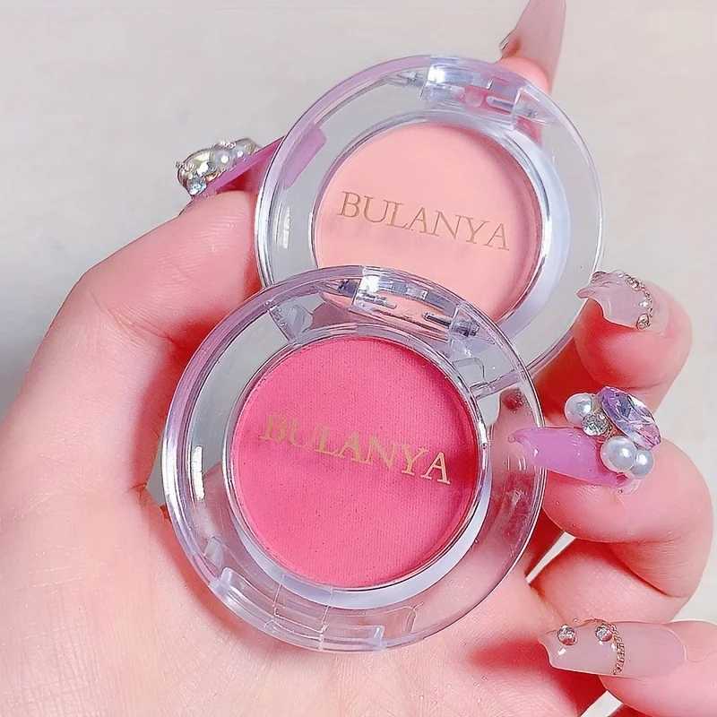 1pc Matte Pink B Palette Rose Cherry Tints Long-Lasting Cheek Color Contouring Shadow Natural Makeup With Puff ApplicatorXJ241225