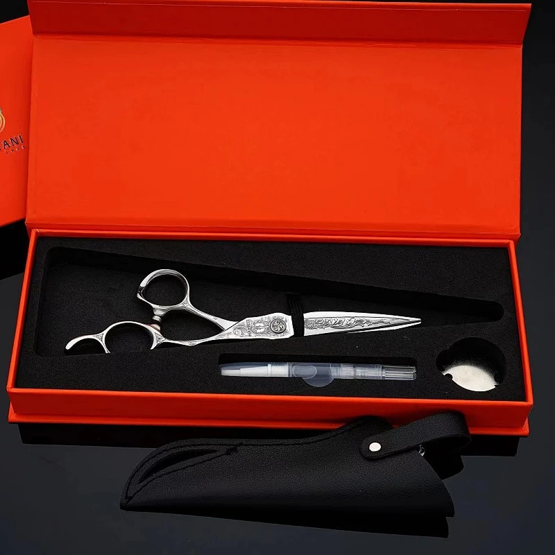 barber scissors 6.0 inch scissors VG10 material Three colors available Professional Hairdressing Scissors Barber Tools Scissors 241225