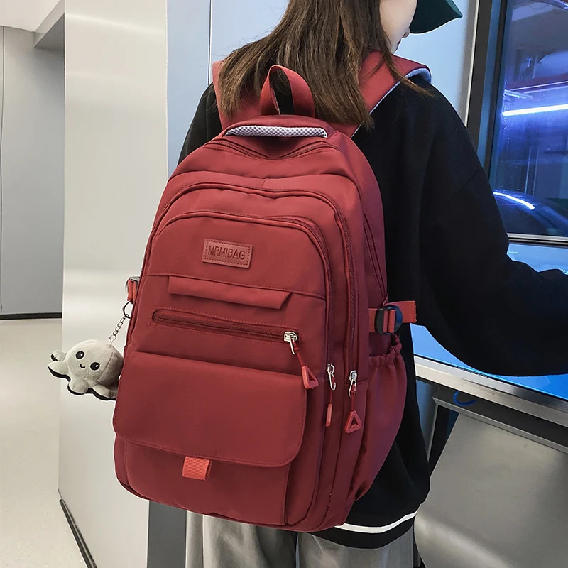 Large Capacity Backpack Women Unisex Travel Backpack Multi Pocket College Student Schoolbag For Teenage Girl Men Book Knapsack 241225