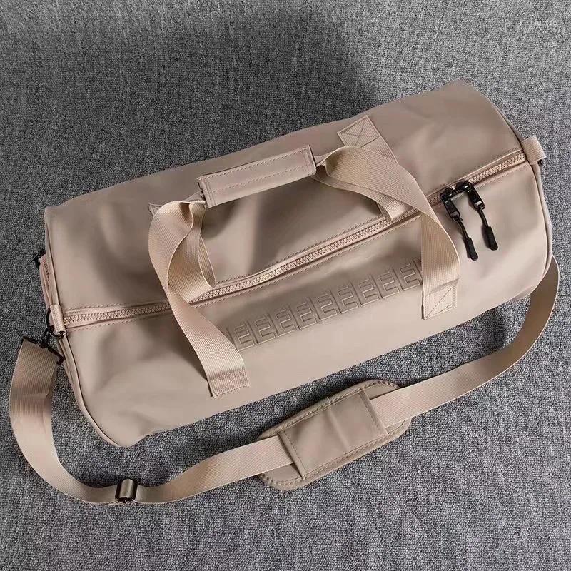 Duffel Bags Classic Brand Fashion Travel Handbag Men's Sports Dry Wet Separation Bucket Bag Large Capacity Business Storage