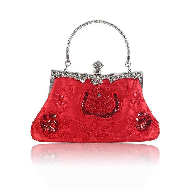 Bead Embroidery Evening Dia Shell Womens Small Day Party Dinner Bag Wedding Pearl Handbag Z241225