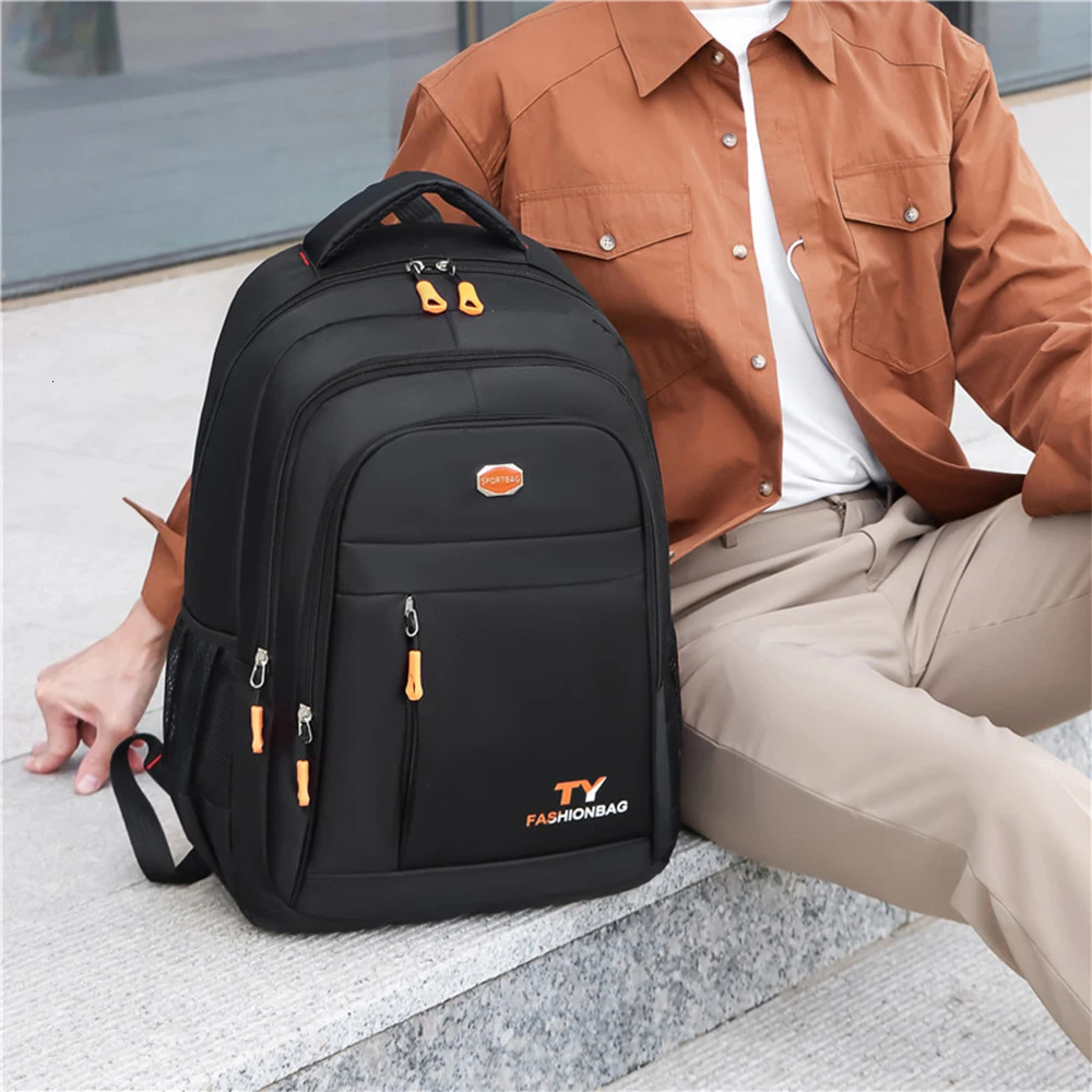 Leisure multi-layer zipper large capacity travel backpack stylish mens and womens backpack business computer backpack-ll 241225