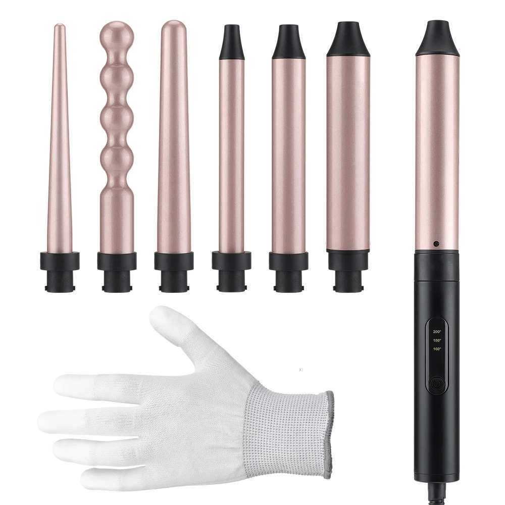 6 in 1 Hair Curler for Women 30s Fast Heat Hair Waver Iron Hair Styling Appliances Moisturizing Hair Care Curling Iron Big Wave 241225