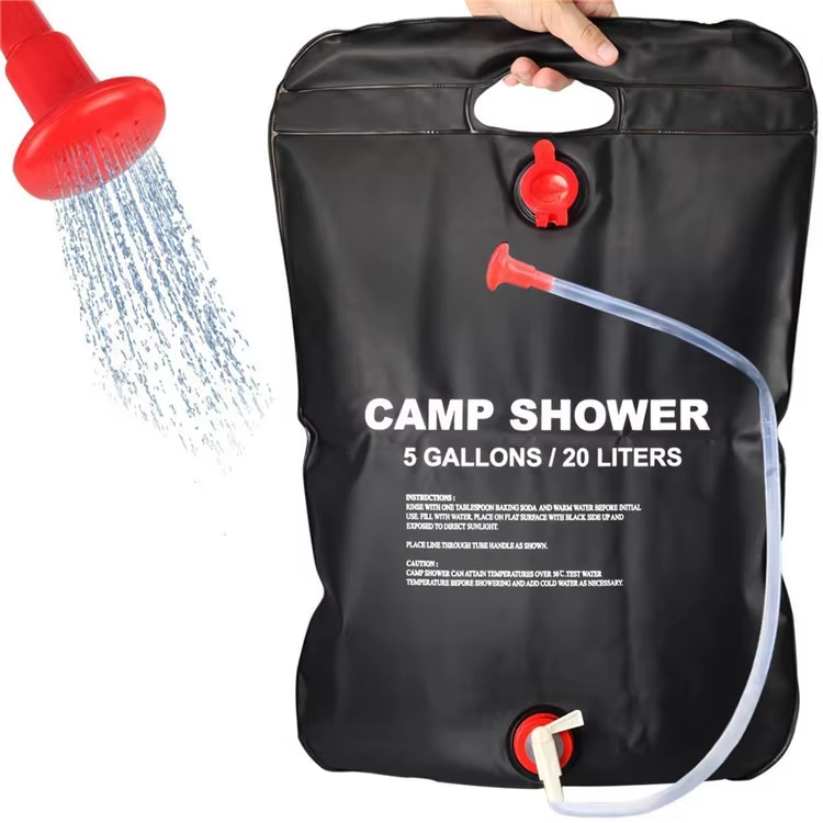 Portable Solar Heated outdoor Shower camp shower bag for traveling
