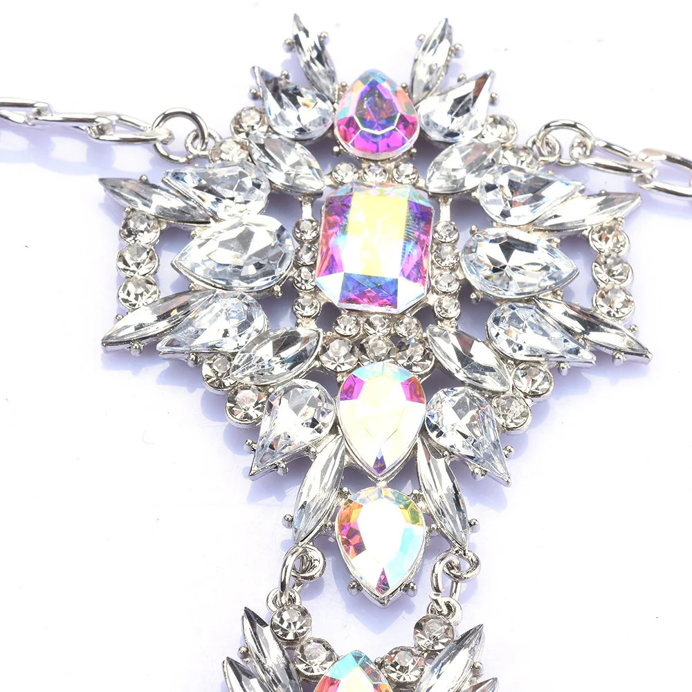 Fashion Clear Crystal Rhinestone Waist Chains Body Chain Necklace Women Jewelry Sexy Belly Chains Woman Waistband 241225