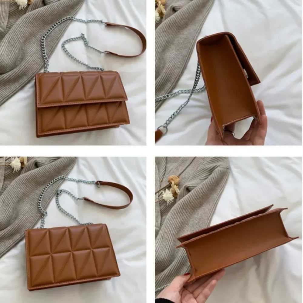 Designer Fi Women Shoulder Bag Ladies PU Leather Handle Handbags Chain Strap Crossbody Bags for WomenXJ241225