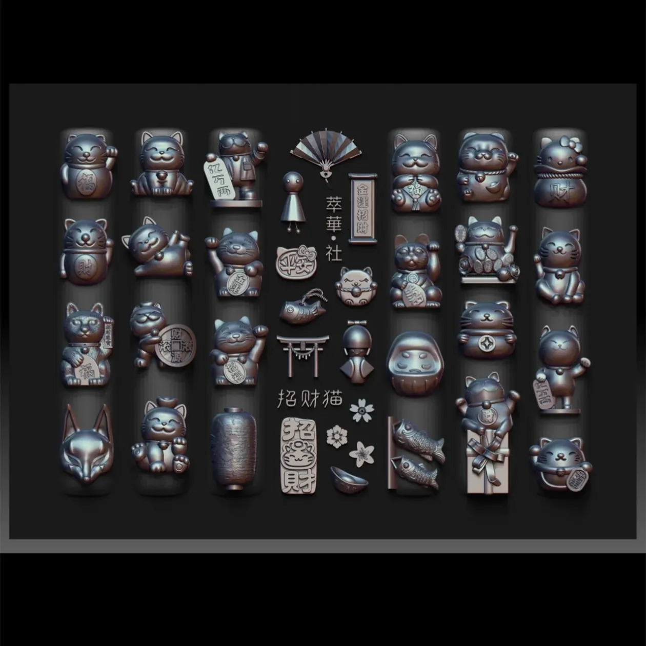 1pc Bow Pumpkin Panda 3D Nail Mold Nail Art Decorations Nails DIY Silicone Nails Mould Stamping Plate 241225