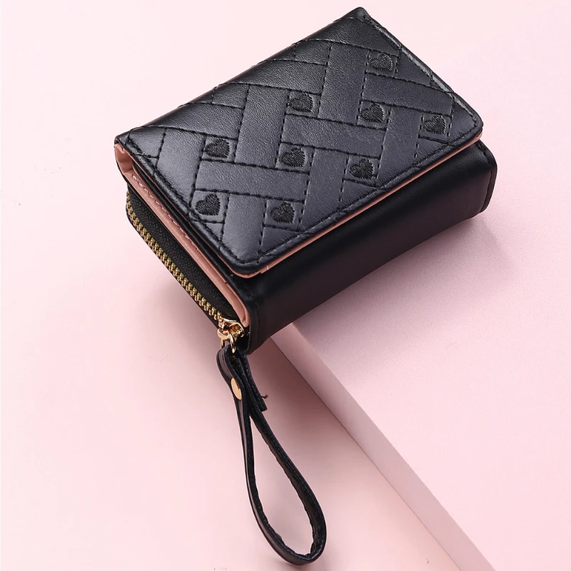 designer Wallets for Women Cute Wallet Luxury TLXT Lady Pink Purse Womens Small Women Leather Wallet Coin Purse Womens Wallet Designer