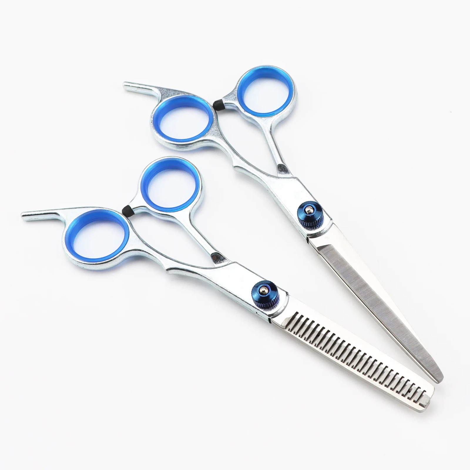 Hair Scissors 6 Stainless Hairdressing Scissors Barber Shop Hair Cutting Scissors Thinning Shears Haircut Set Drop 241225
