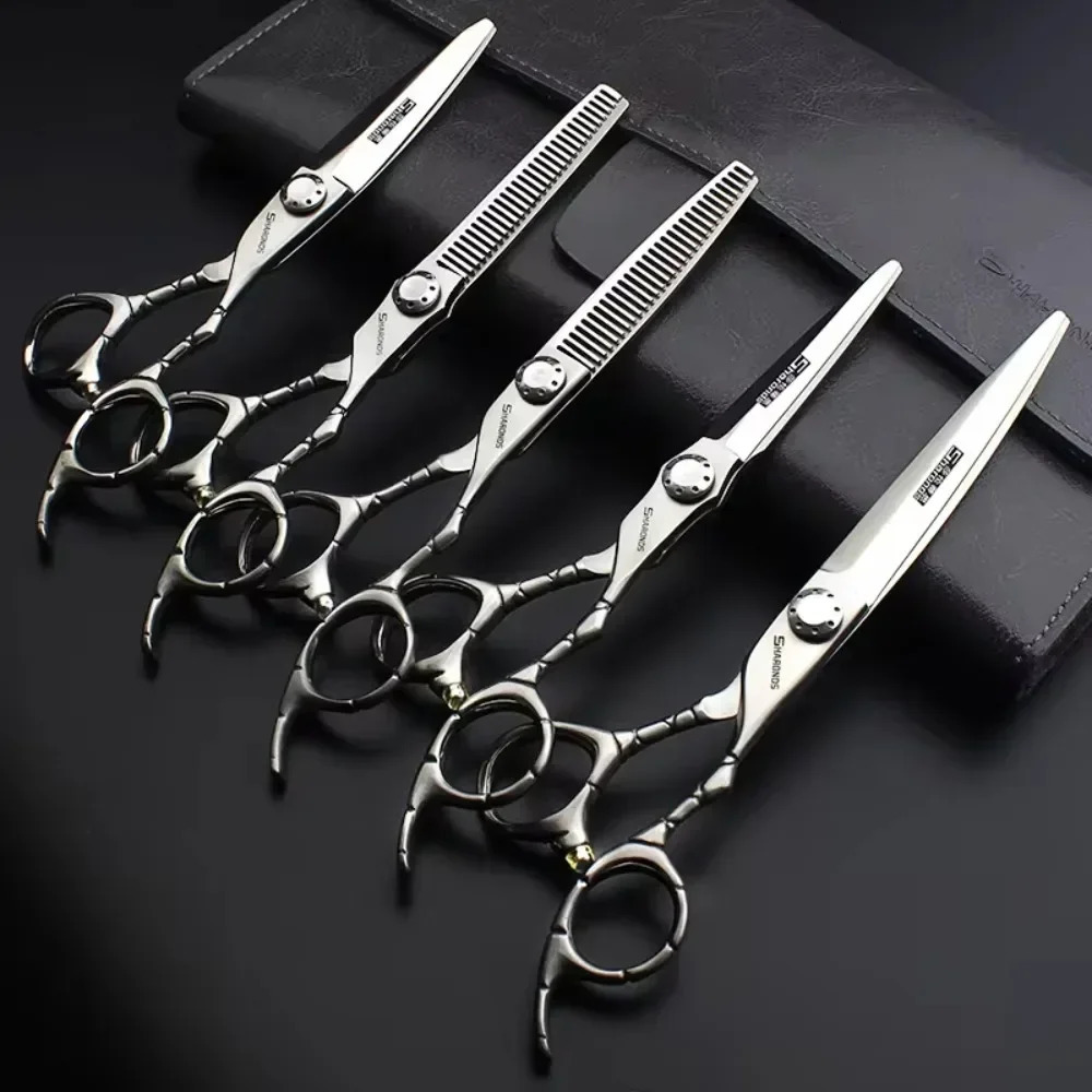 SHARONDS Hairdressing Professional Scissors 6 7 Inch Thinning Barber Specialized Shears Hairdresser Clipers Hair Cutting Tools 241225