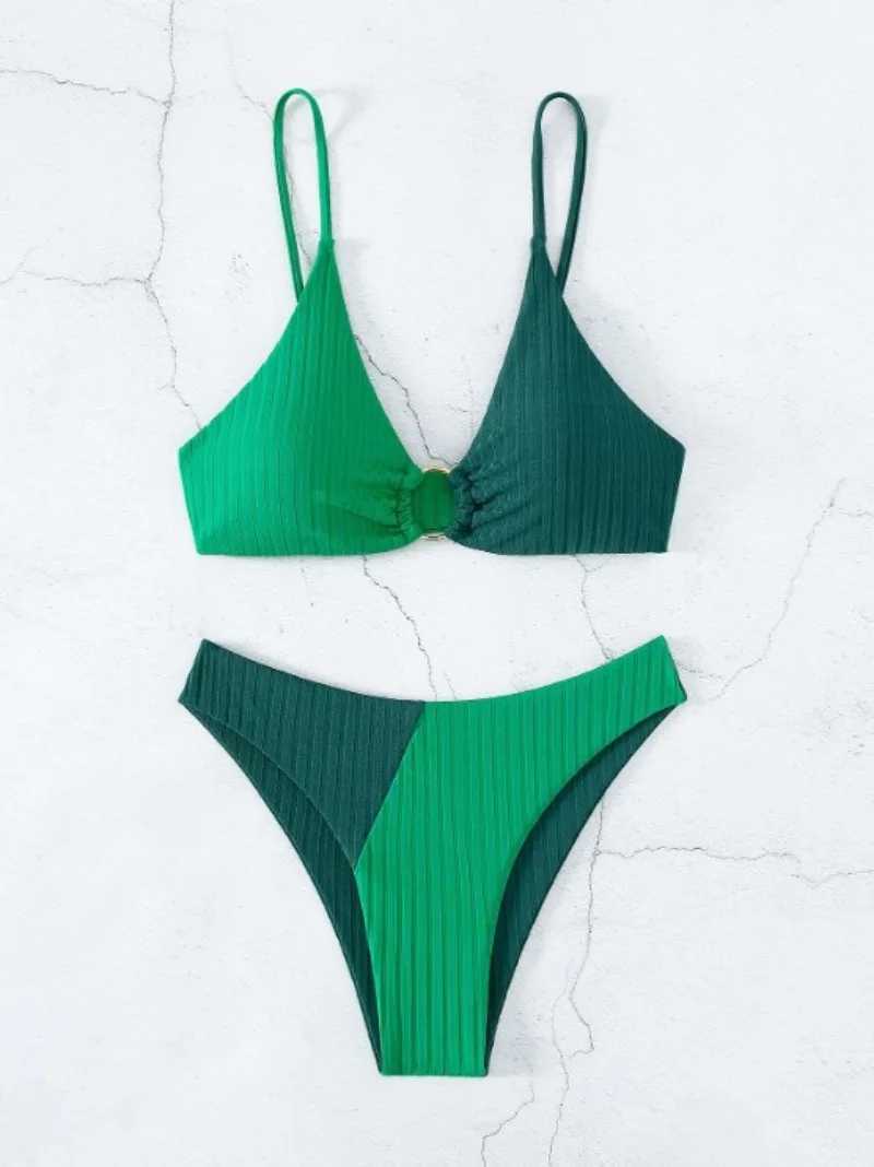 2024 sexy bikini womens swimsuit push waist swimsuit high cut swimsuit push beach bikini set womens BiquiniW241225