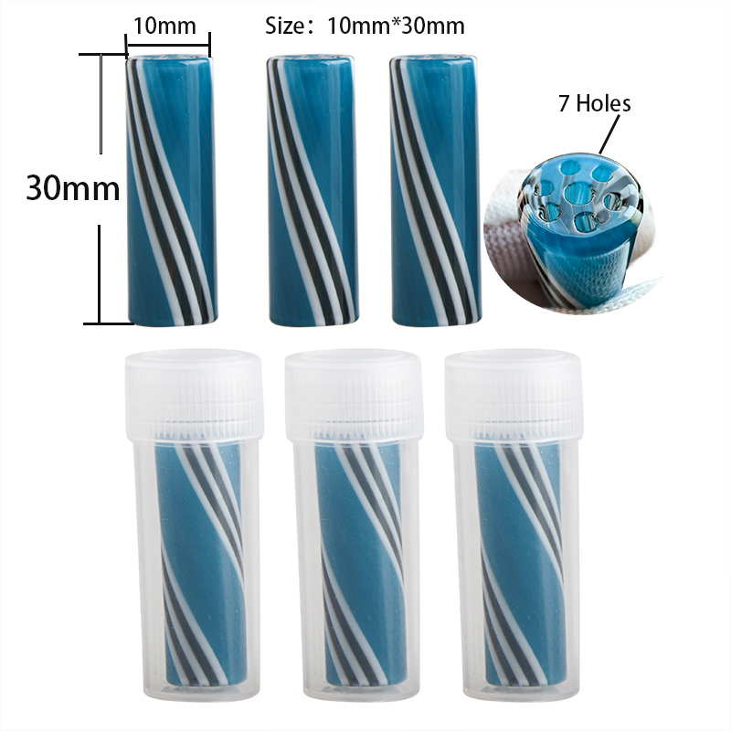 10mm Mini Round Glass Filter Tip for Dry Herb Tobacco Rolling Drip With 7 Holes Thick Glass Filter