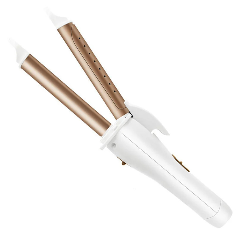 Multifunction 2 In 1 Portable Gold Electric Hair Curling Iron Hair Curler Straightener With Dust Cover Hair Care Styling Tool 241225