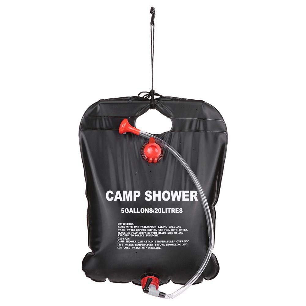 20L portable beach camping shower bag traveling PVC camping solar shower for outdoor