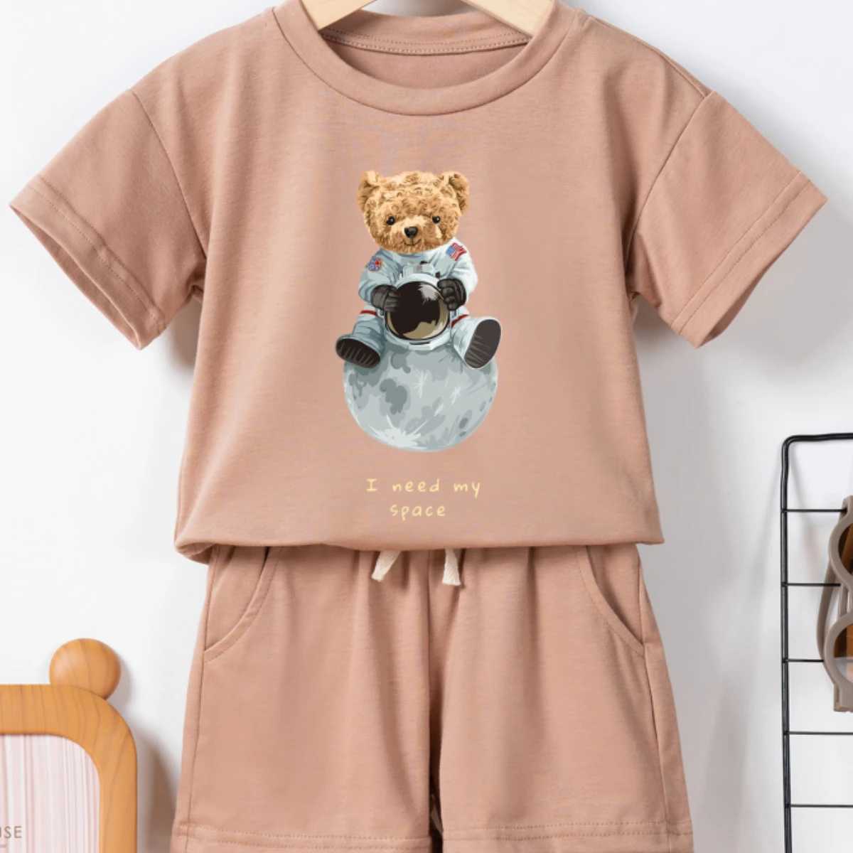 Clothing Sets 2PCS Summer Kids Clothes Sets 0-6Y Casual Short Sleeve Embroidery Tees+Shorts Suits Toddler Boys Girls Outfits SuitY241225ND1R