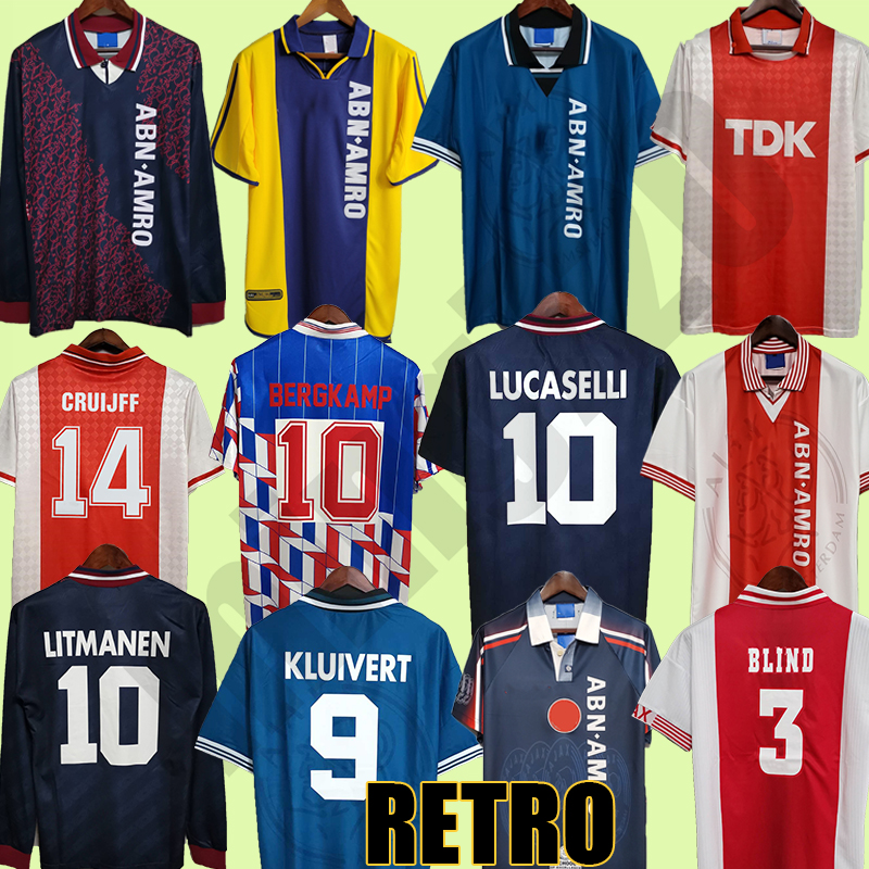Retro maillot de football lajax amsterdam Soccer Jersey BASSEY BERGHUIS home away BERGWIJN CRUYFF 94 95 96 97 98 99 football shirts men uniforms special jersey