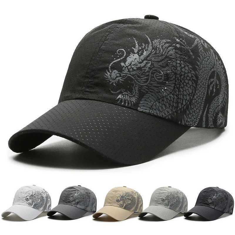 New China Summer Mens Baseball Hat Womens Sunscreen Breathable Fast Drying Sweat Leather Hat Mens Sports Snapshot Sunhat Unisex W241225