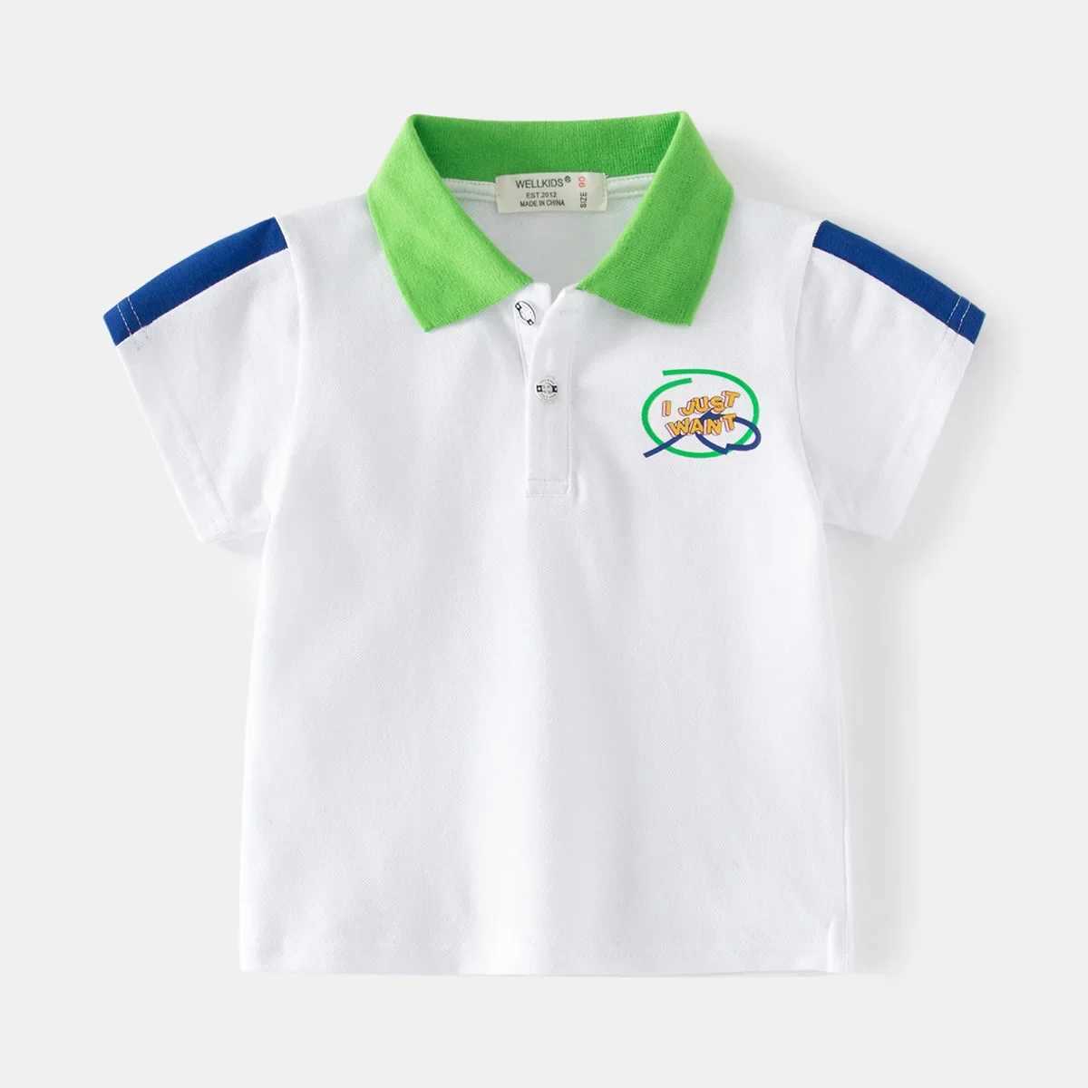 Boys Polo Shirt Short Sleeve Summer Cute Cotton Children Tops Wear Kids Tees Soft Boys Costumes 4-6YXJ241225