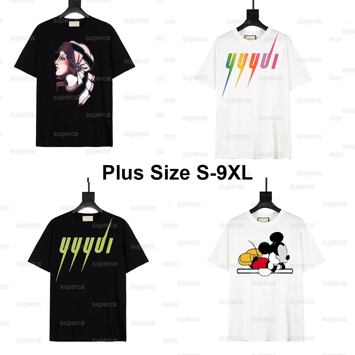 5XL 6XL 7XL 8XL 9XL Men's Plus Tees Polos Round neck embroidered and printed polar style summer wear with street pure cotton set shorts tshirt re4356h6