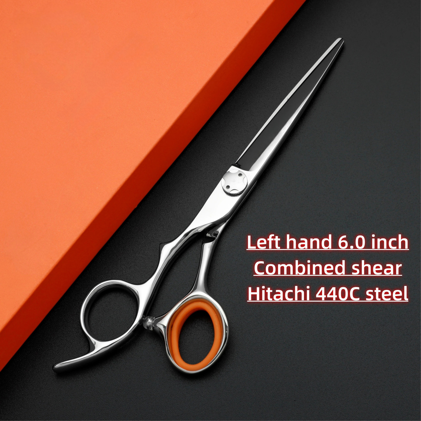 Professional Left hand Barber scissorsSet of 6-6.5-6.8 inches hairdressing scissorsHitachi 440C steel barbershop accessories 241225