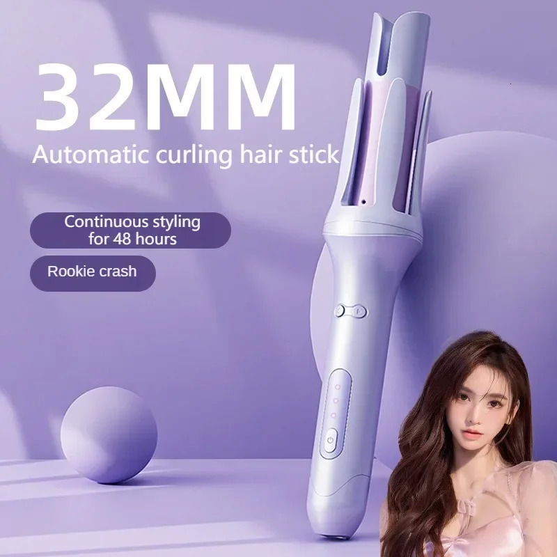 Automatic Hair Curler 32MM Auto Rotating Ceramic Hair Roller Professional Curling Iron Curling Wand Hair Waver 241225