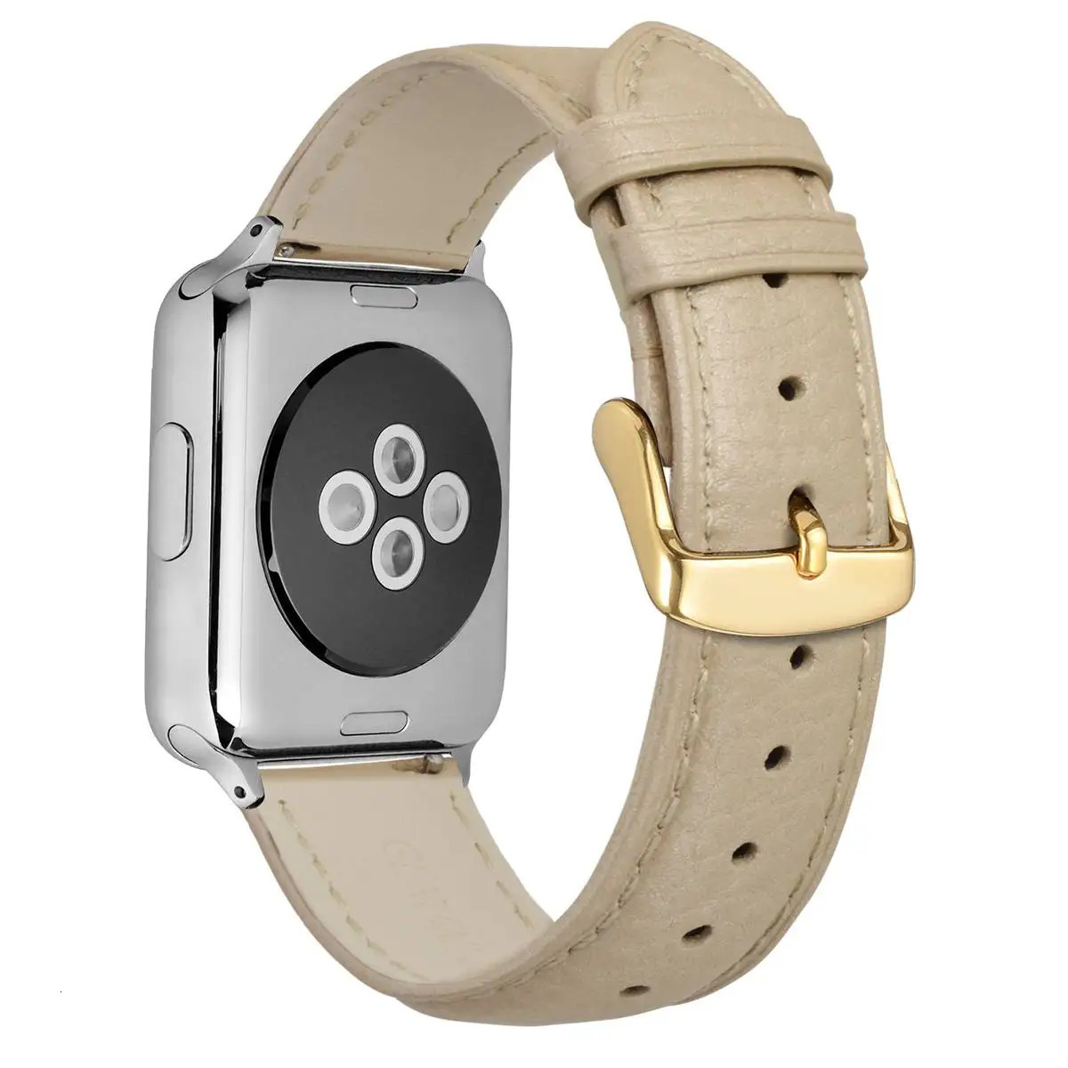 ANNEFIT Calfskin Leather Watchband Soft Material Genuine Leather Watch Band Wrist Strap16mm 18mm 19mm 20mm 22mm with Gold Buckle 241225