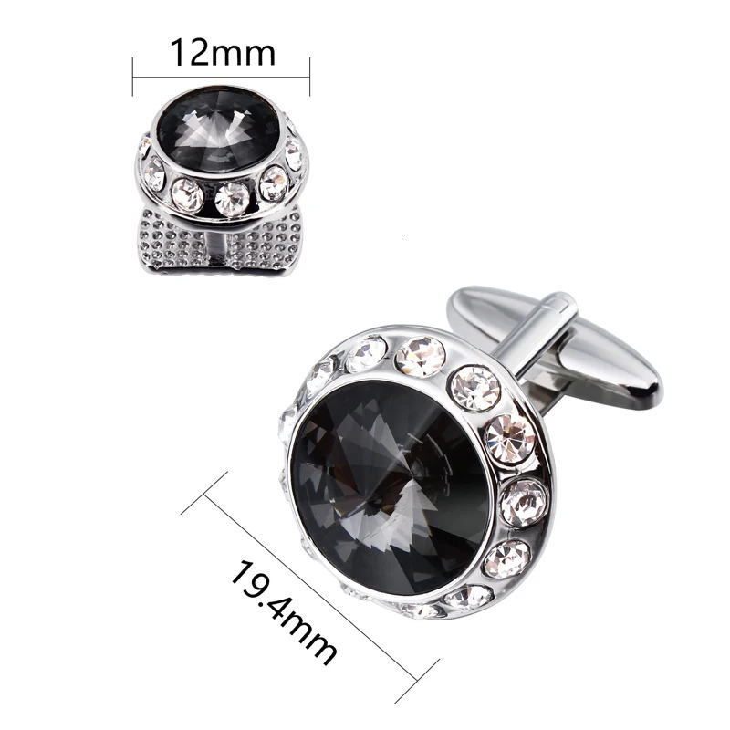HAWSON Birthstone Tuxedo Studs and Cufflinks Set Mens Suit Tuxedo Formal Dress Shirt Wedding Business Party Accessories 241225