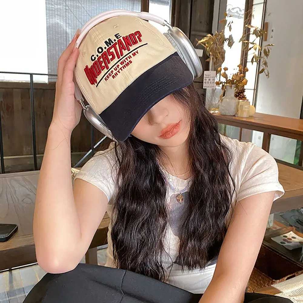 Small face baseball cap INS style letter embroidery sun protection hip-hop hat pea hat for teenagers W241225