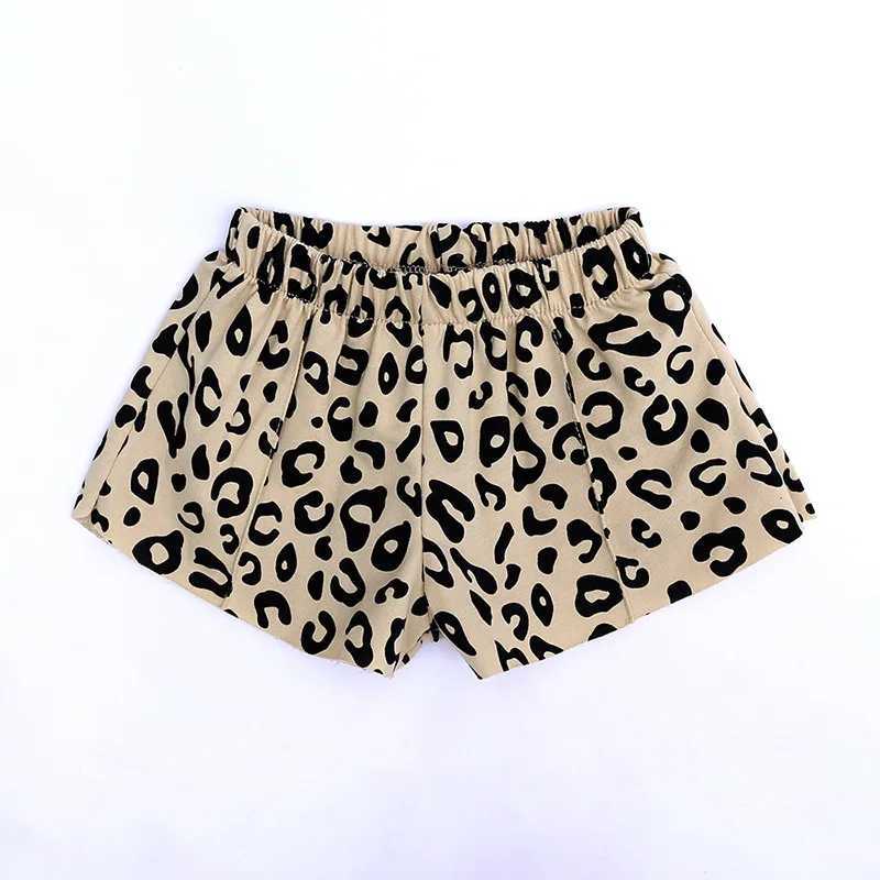 Clothing Sets Baby Girl Clothes Set Kid Leopard Short Sleeve Tshirt and Shorts Suit Children Fashion Top Bottom 2 Pieces Outfits TracksuitsY241225YRY1