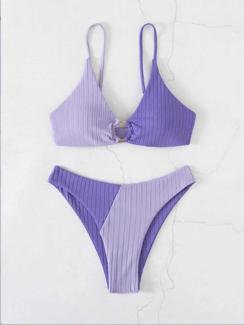 2024 sexy bikini womens swimsuit push waist swimsuit high cut swimsuit push beach bikini set womens BiquiniW241225
