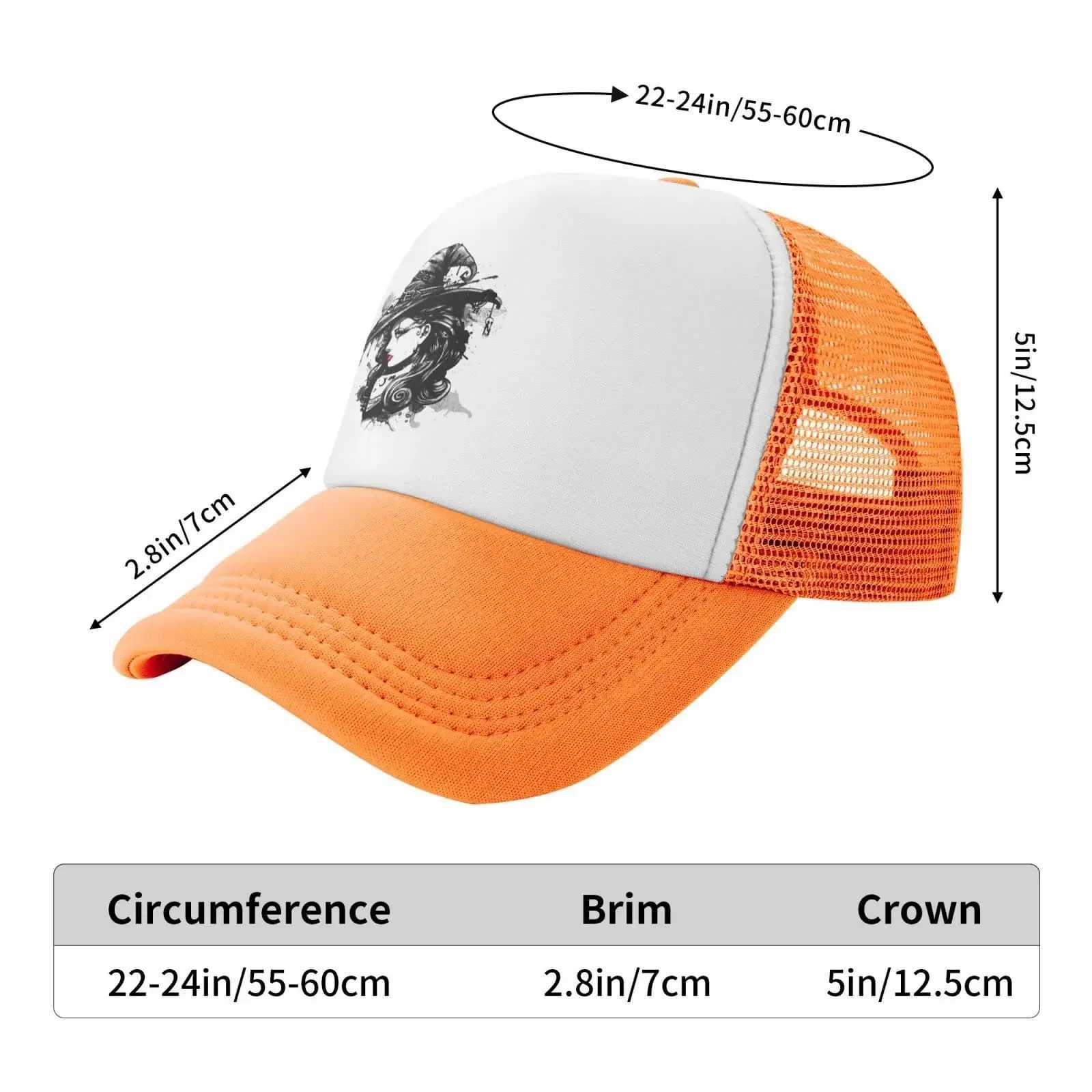 Mesh dad hat adjustable washable witch fancy hat baseball dad hat fun Distressed Ball truck driver hat W241225