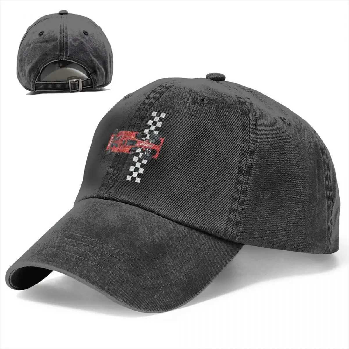Summer Cap Sun Visor Red Finish Hip Hop Hat F1 Racing Cowboy Hat Peaked Truck Dad Hat W241225