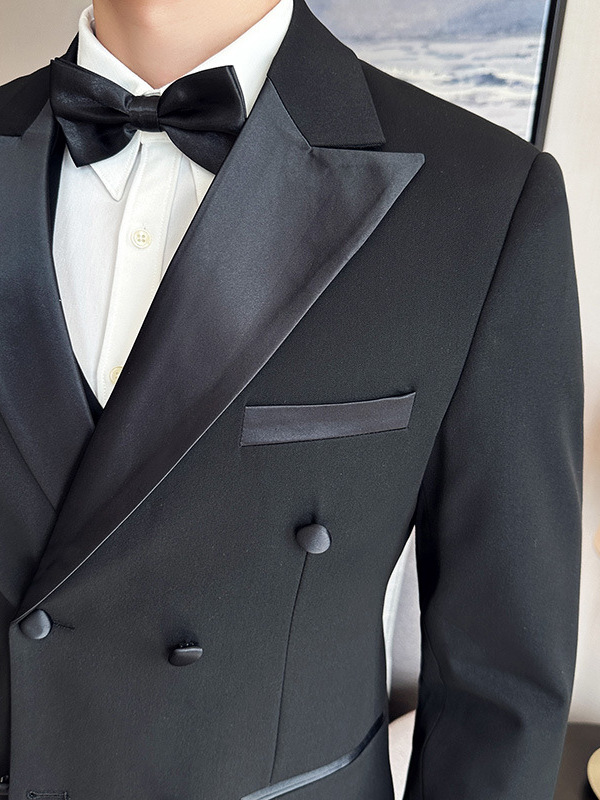 S1224Groom suit men's three piece wedding suit business formal suit