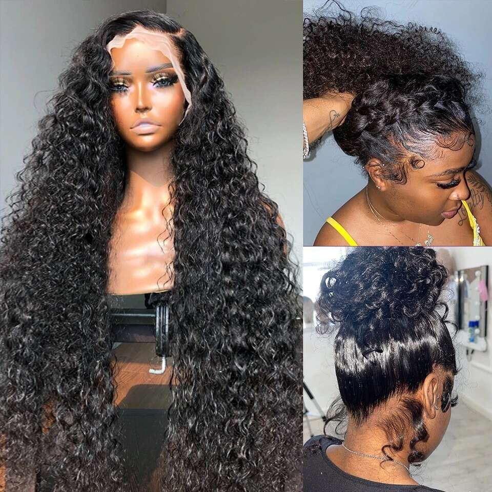Front Small Roll 13 * 4 Lace Wig Full Headband Mixed Human Hair Wigs Kq1 Kq1