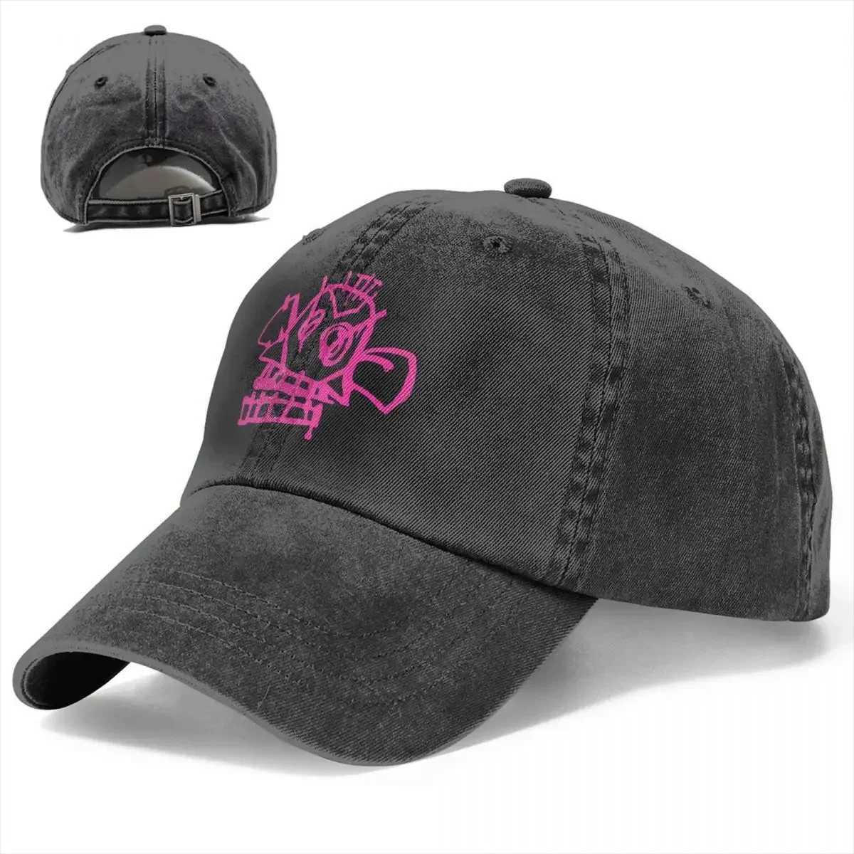 Solid color denim hat JINX MONKEY womens sun hat Visor baseball hat Legendary League of Legends LOL game pedal truck driver dad hat W241225