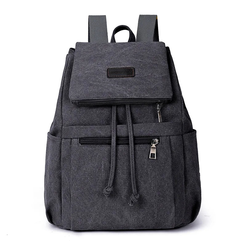 Tilorraine Canvas backpack Korean style fashion shoulder bags schoolbag vintage bags unisex travel bag 241225